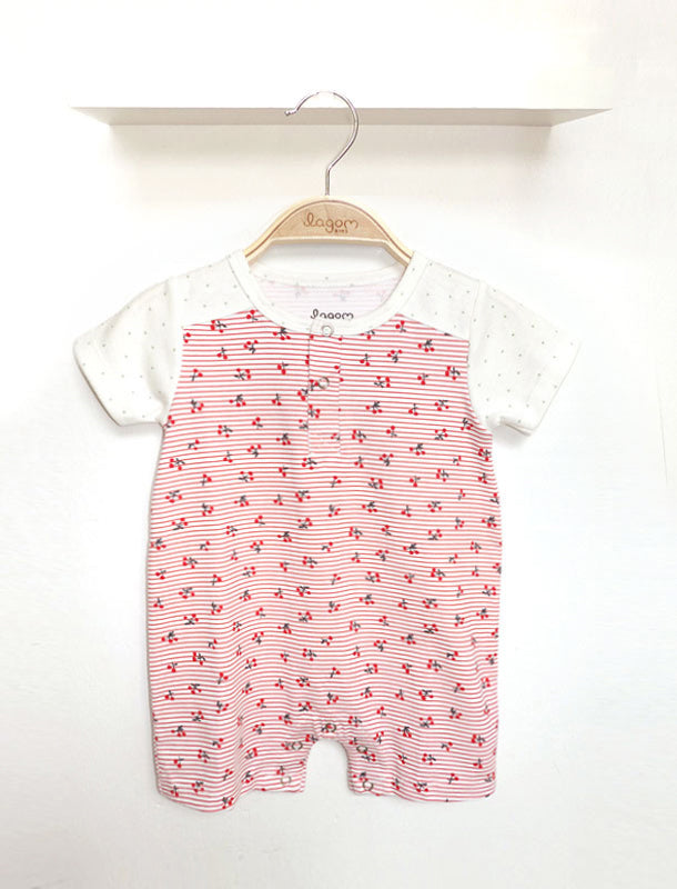 Cheri Short Sleeves Baby Romper