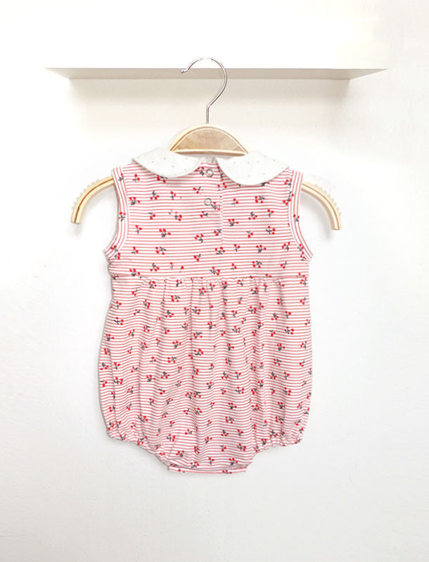 Cheri Collared Baby Girl Onesie