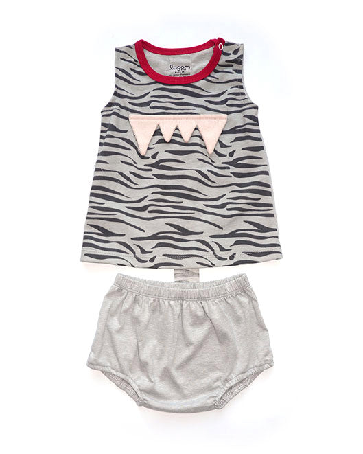 ROAR Sleeveless Baby Top and Bottom Set